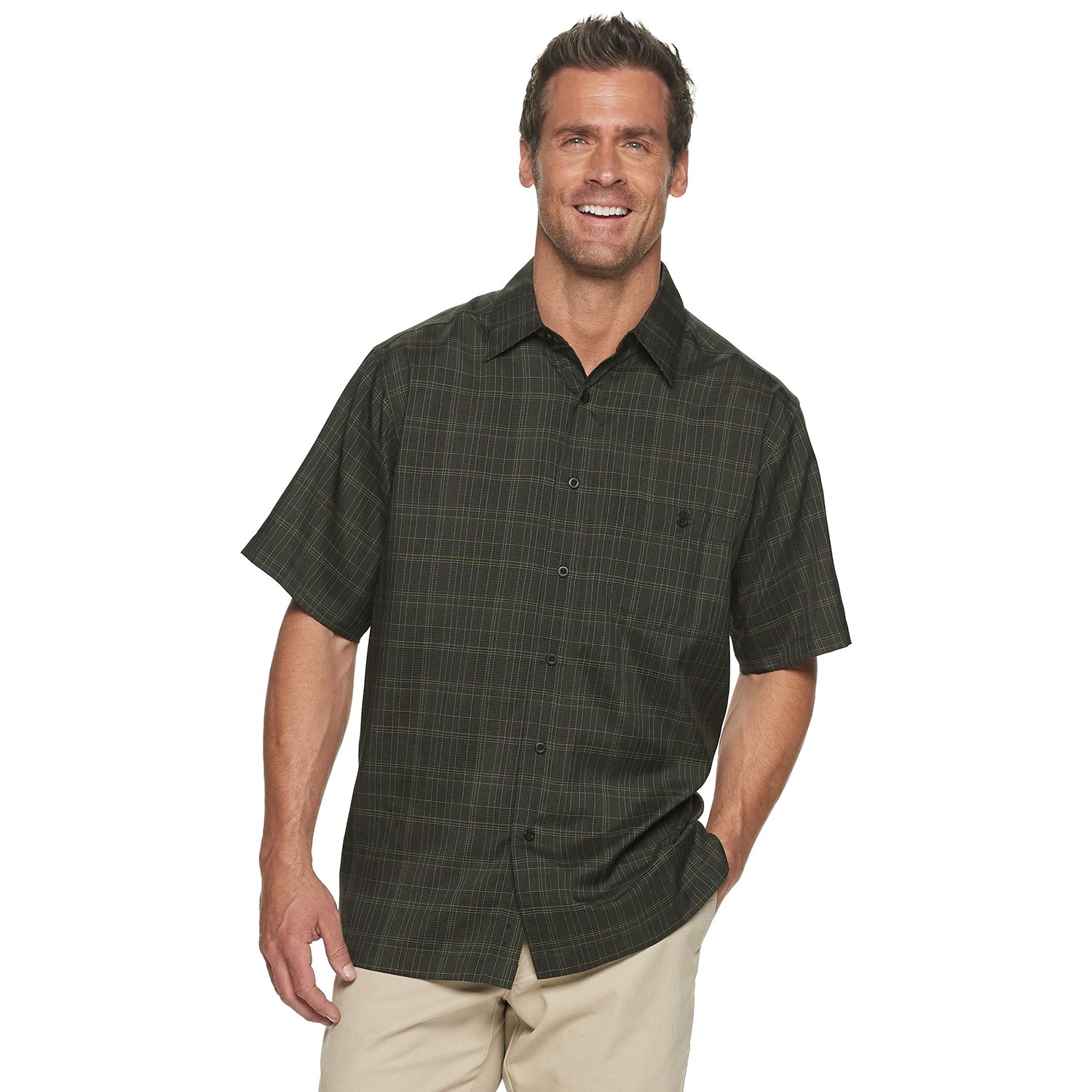 Men's Haggar® Short Sleeve Microfiber Shirt